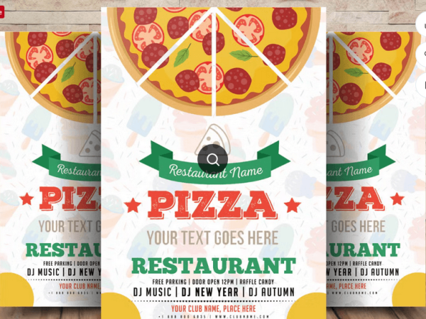 Pizza Menu Flyer Template PSD