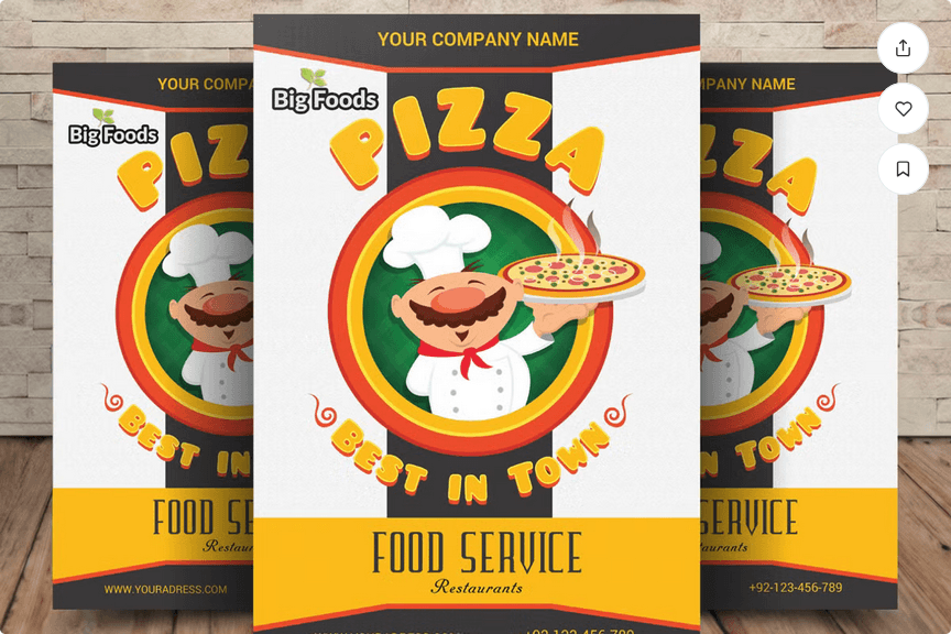 Pizza Parlor Flyer Template PSD