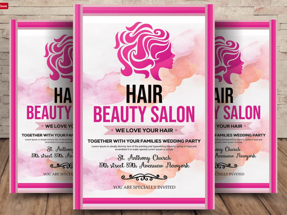Premium Beauty Business Flyer PSD Template