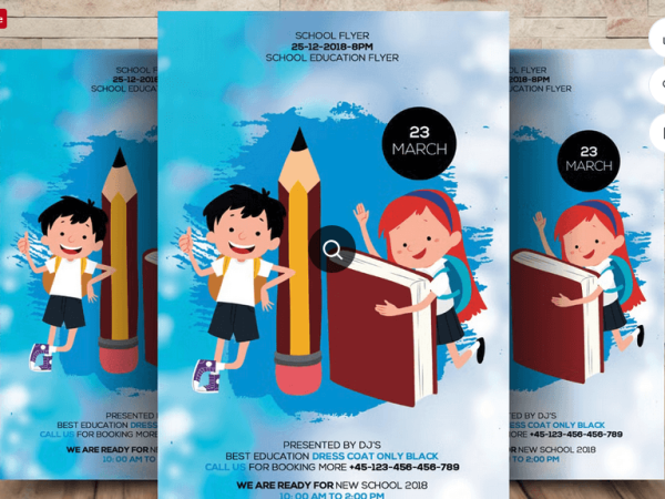 Professional After School Program Flyer Template PSD