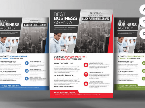 Professional Corporate Business Flyer - Clean PSD Template