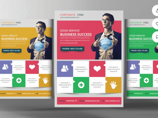 Professional Corporate Business Flyer PSD Template