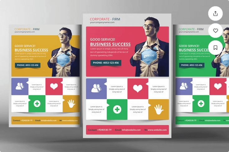 Professional Corporate Business Flyer PSD Template