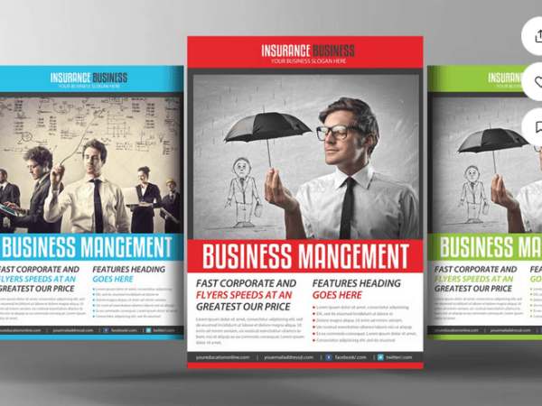 Retirement Plan & Insurance Flyer PSD Template