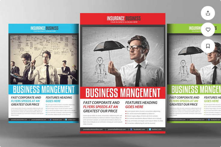 Retirement Plan & Insurance Flyer PSD Template
