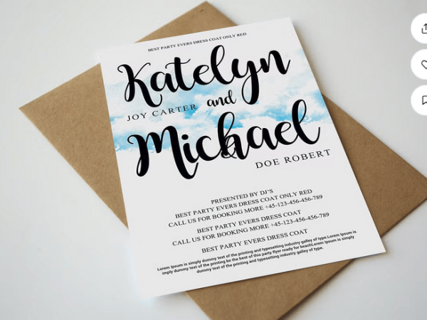 Save The Date Wedding Flyer Invitation Template