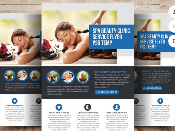 Spa & Beauty Flyer Template PSD