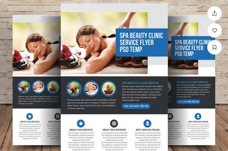 Spa & Beauty Flyer Template PSD
