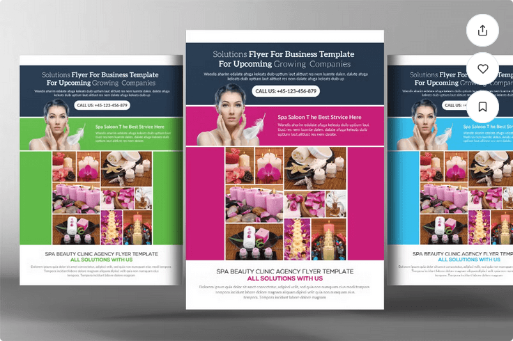 Spa Salon Flyer Template PSD