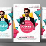 Summer Pool Party DJ Flyer Template PSD