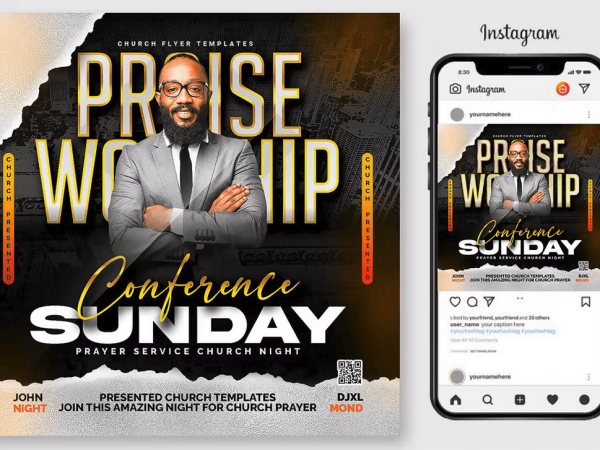 Sunday Worship PSD Flyer Template