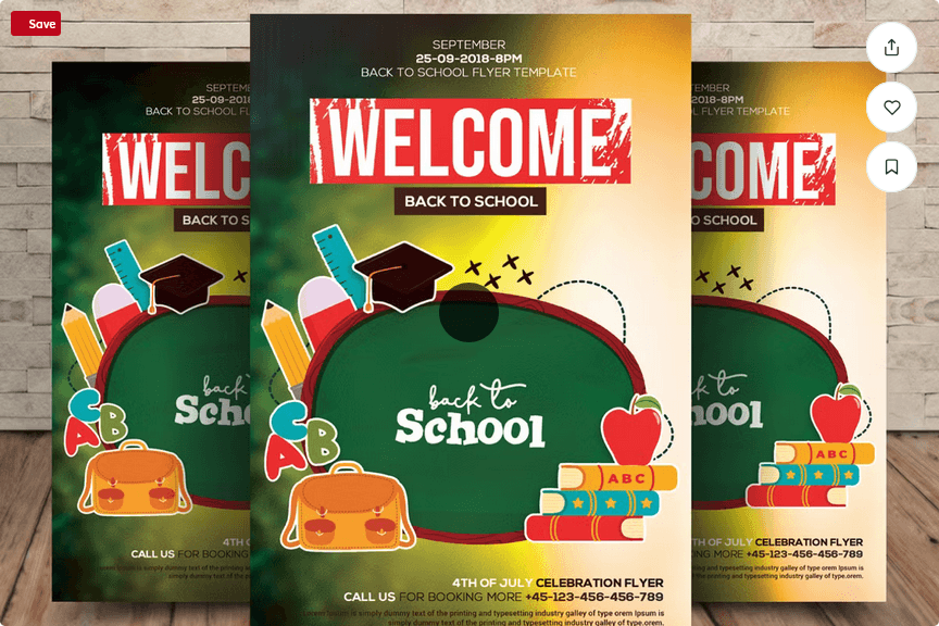 Teacher Appreciation Back to School Flyer Template PSD