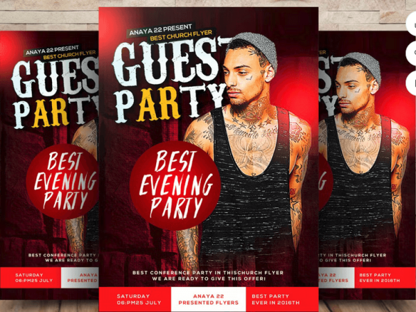Underground Rave DJ Flyer Template