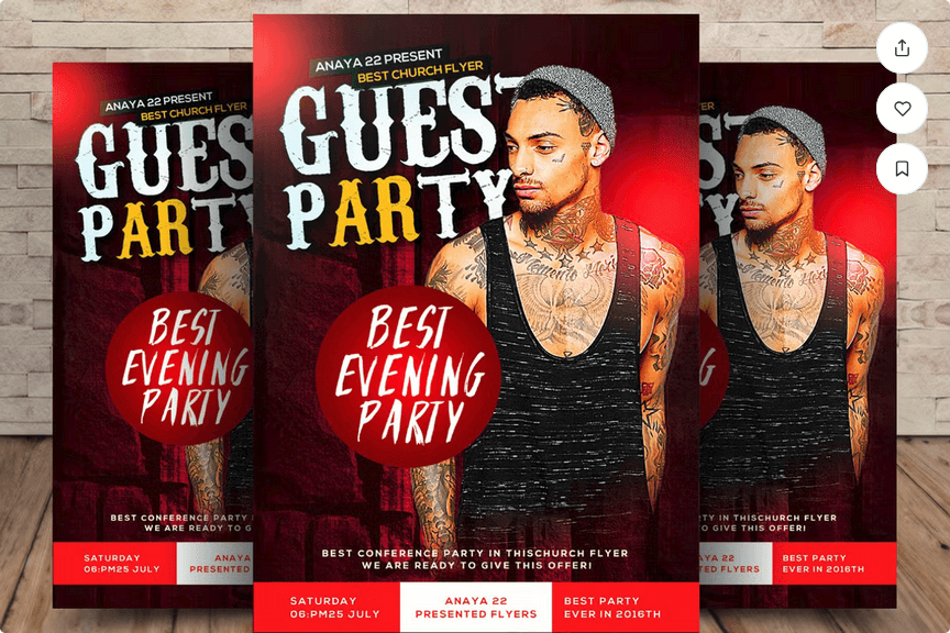 Underground Rave DJ Flyer Template