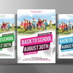 University Back to School Welcome Flyer Template PSD