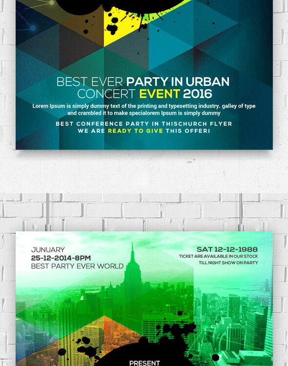 Urban City PSD Flyer Template