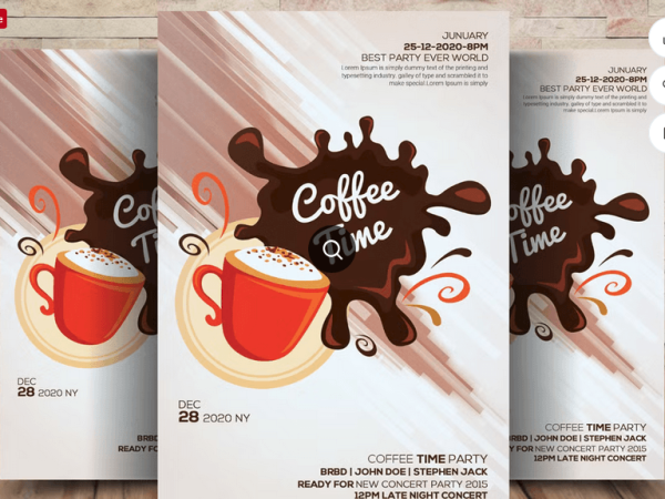 Urban Coffee Bar Flyer Design PSD