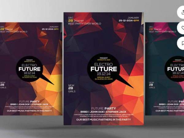 Urban Electro Vibe Nightclub Flyer Template