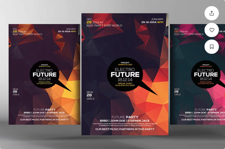Urban Electro Vibe Nightclub Flyer Template