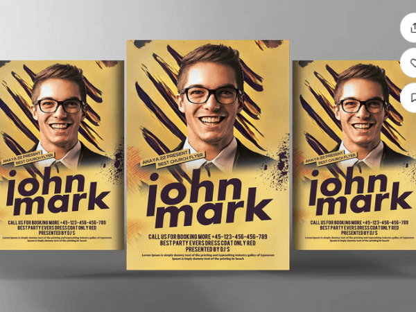 Urban Hip Hop DJ Night Flyer PSD Template
