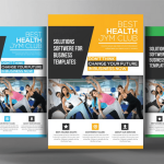 Vibrant Fitness Class Schedule Flyer Template PSD