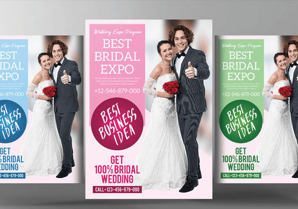 Wedding Event Flyer PSD File