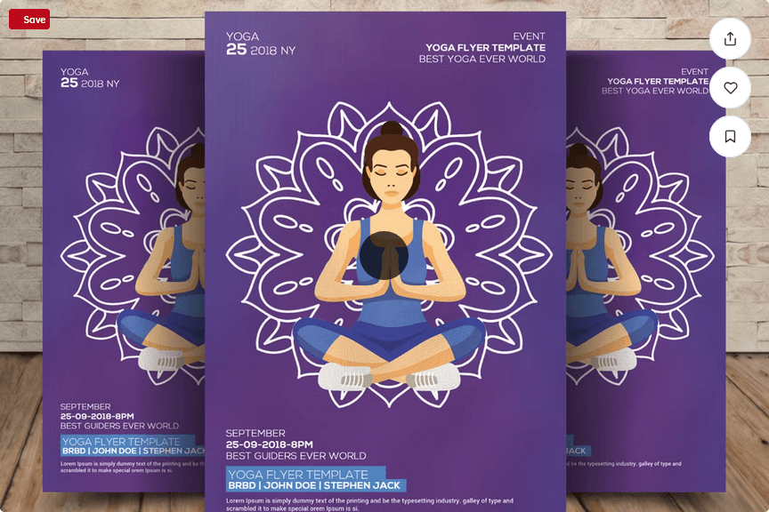 Yoga Flyer Template PSD Download