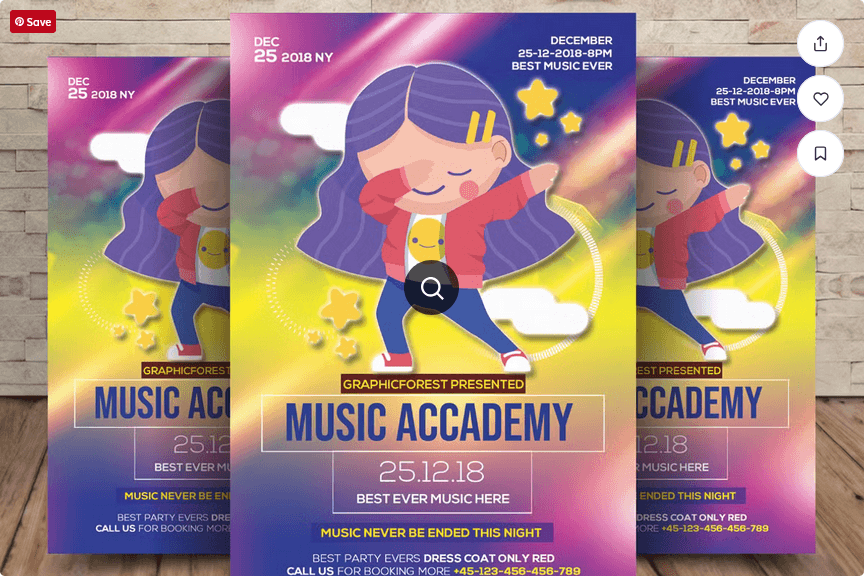 Zumba Fitness Dance Class Flyer PSD Template
