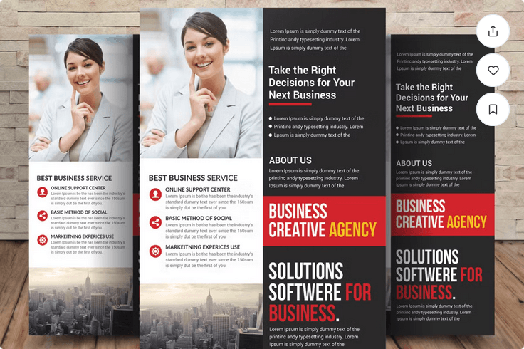 Accounting And Tax Preparation Flyer PSD Template
