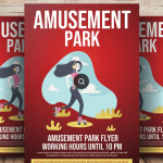Amusement Park Flyer Template PSD