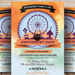 Amusement Park Flyer Template PSD Download
