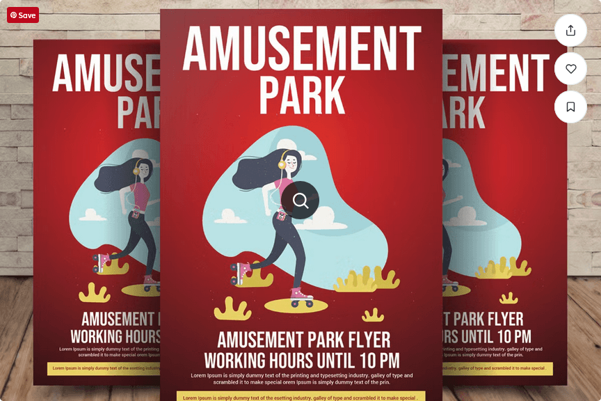 Amusement Park Flyer Template PSD