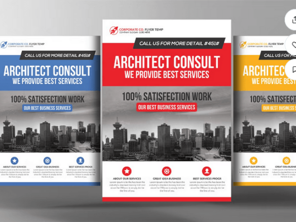 Architect Flyer Template PSD