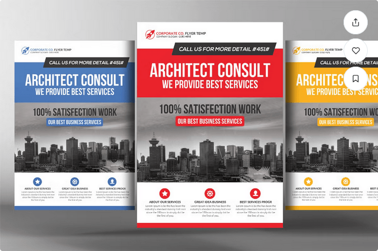 Architect Flyer Template PSD