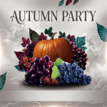 Autumn Party Flyer Template PSD