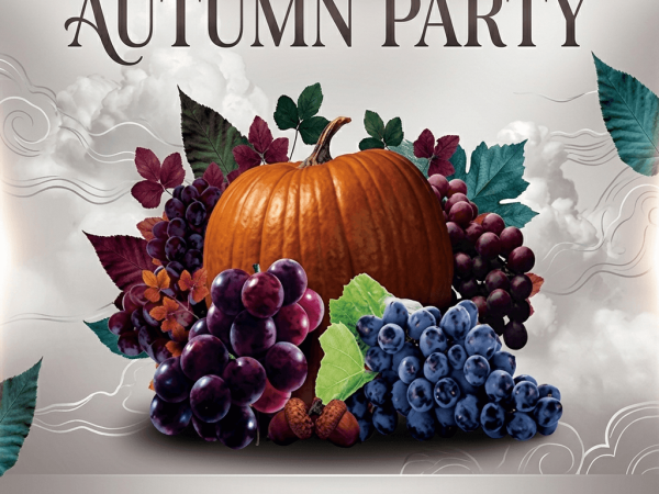 Autumn Party Flyer Template PSD