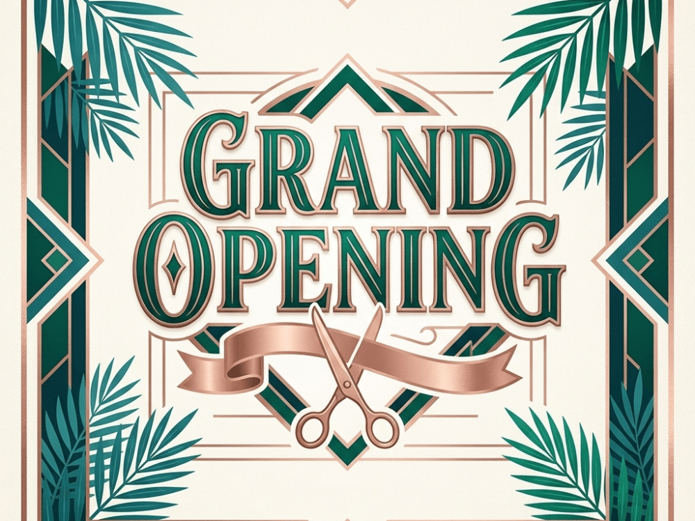 Barber Shop Grand Opening Flyer Template PSD