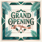 Barber Shop Grand Opening Flyer Template PSD