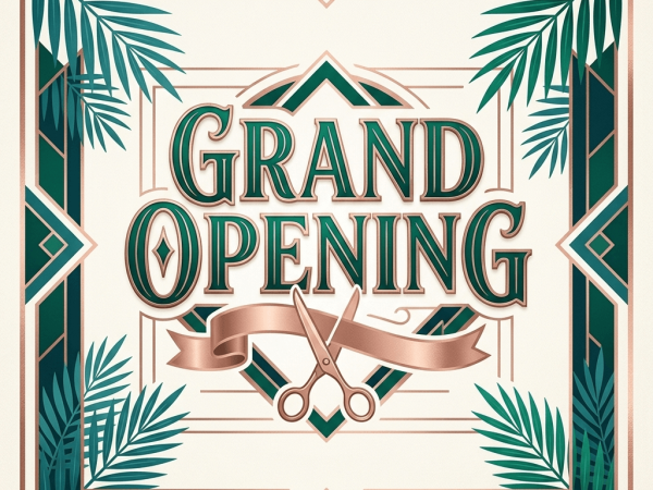 Barber Shop Grand Opening Flyer Template PSD