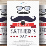Best Dad Happy Fathers Day Flyer Template PSD