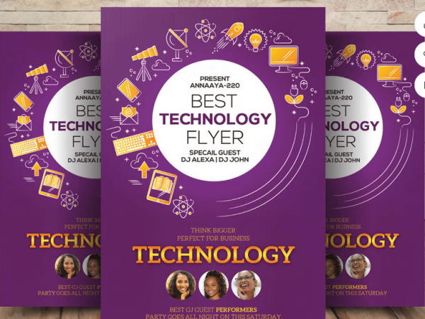 Best Technology Flyer Template PSD