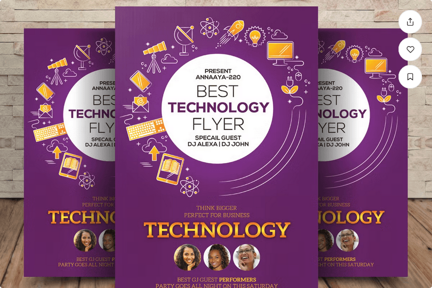 Best Technology Flyer Template PSD