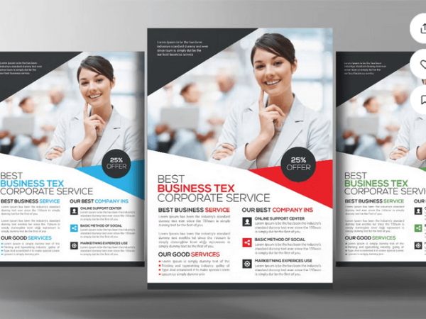 Business Tax Refund Flyer Template PSD