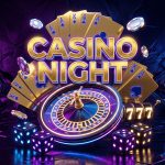 Casino Night Flyer Template PSD