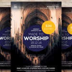 Church Bible Study Flyer Template PSD File