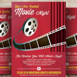 Cinema Home Movie Flyer Template PSD