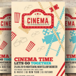 Cinema Time Flyer Template PSD