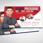 Class President Election Flyer Template PSD