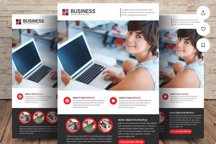 Computer Repair Flyer Template Design