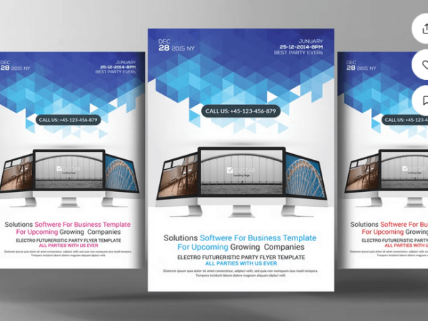 Computer Repair Flyer Template PSD